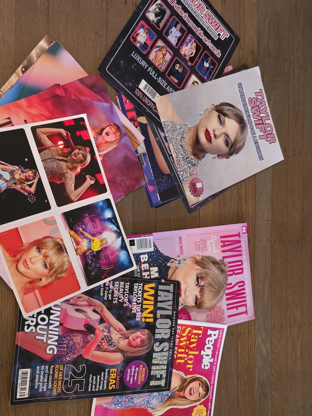 Taylor Swift Bundle: 3 Magazines/ Posters/ Postcards/ Art Cards
